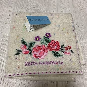 Amazon.co.jp: ケイタマルヤマ タオルハンカチ 花柄 刺繍 A